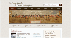 Desktop Screenshot of philadelphiaencyclopedia.org